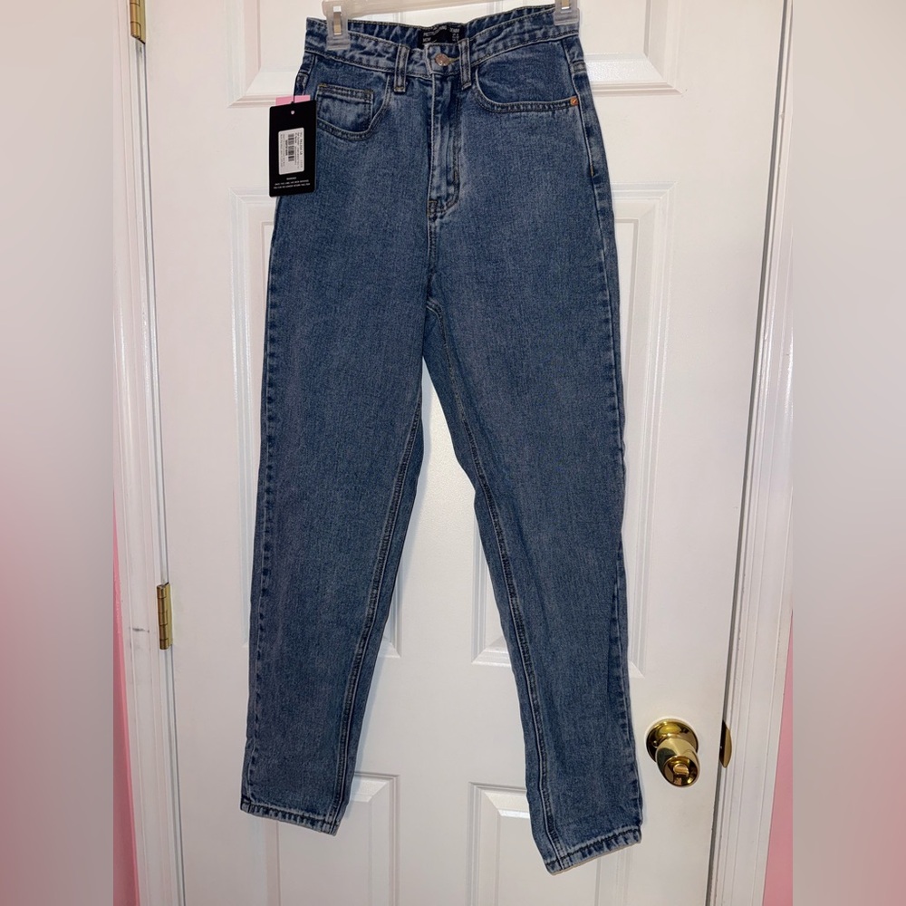 PrettyLittleThing High Rise Blue Women's Jeans